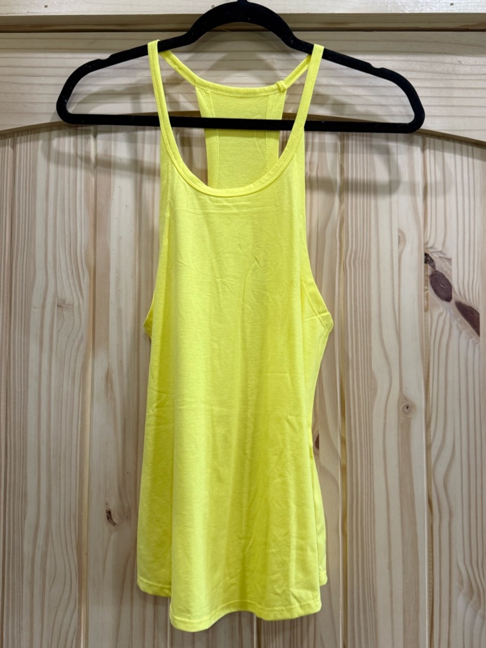 Yellow Racerback Tank Top